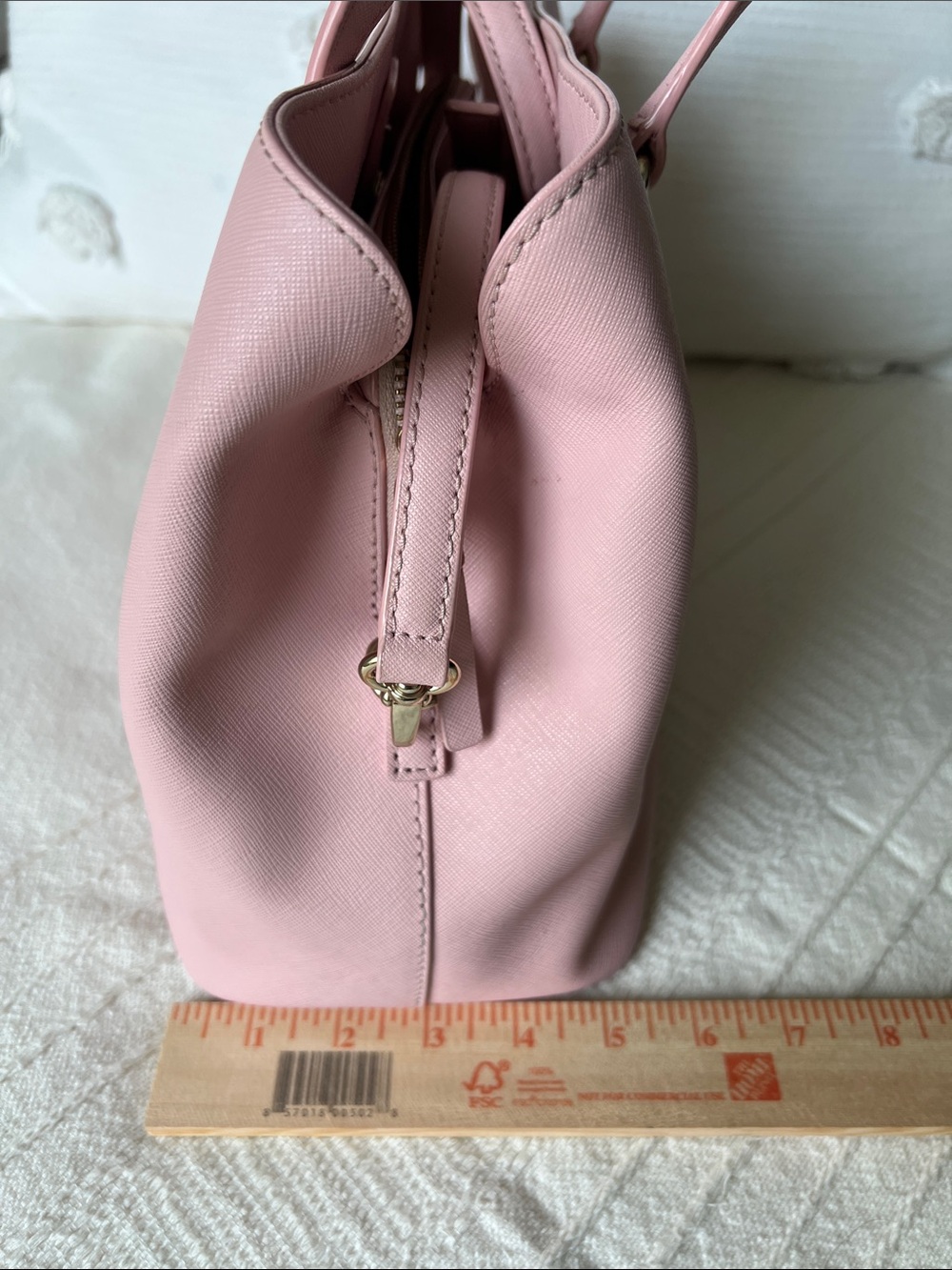 kate spade Blush Pink Saffiano Satchel with Strap - Picture 14 of 16